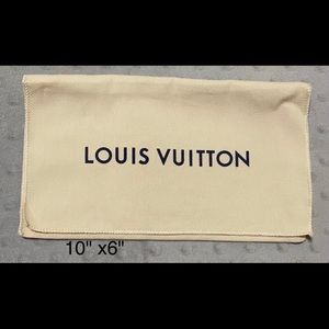 Louis Vuitton Dust Cover /bag. 10" x 6"